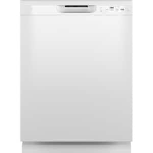 24 in. Built-In Tall Tub Front Control White Dishwasher with Sanitize, Dry Boost, 55 dBA
