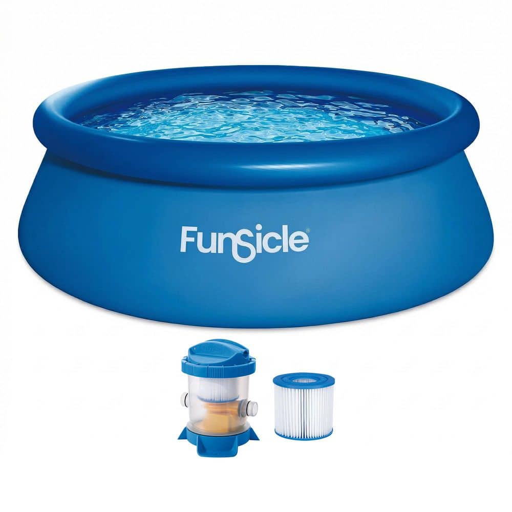 Funsicle QuickSet 12 ft. Round 36 in. Deep Inflatable Pool Set ...