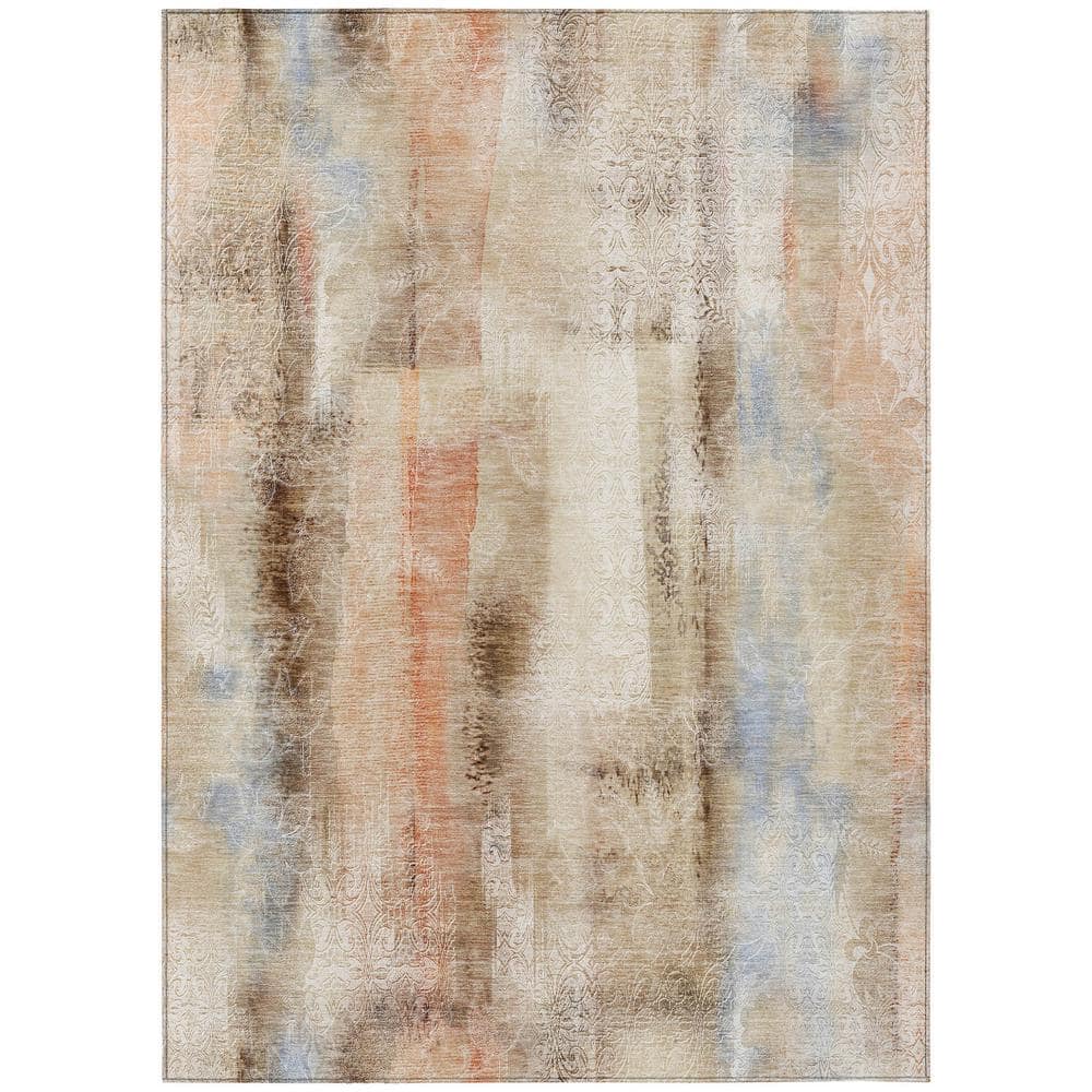 Chantille ACN537 Beige 5 ft. x 7 ft. 6 in. Machine Washable Indoor/Outdoor Geometric Area Rug price history on PriceWatchPro