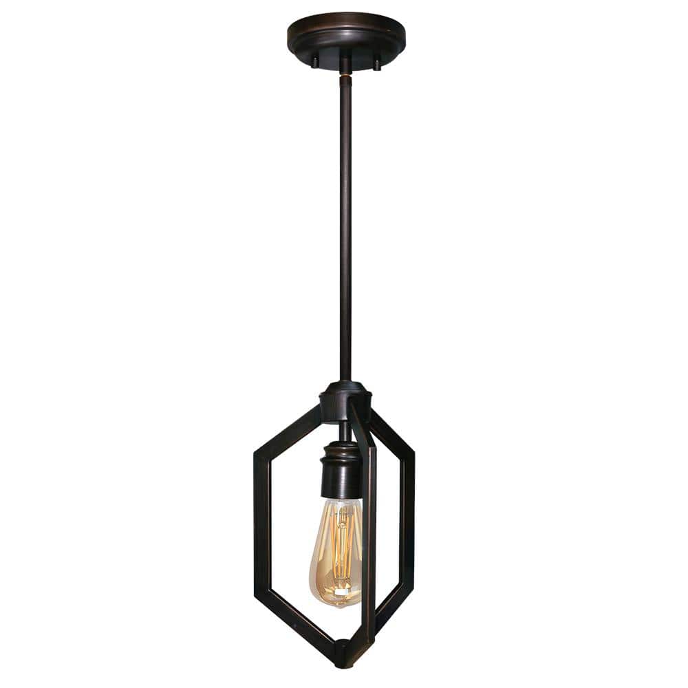 1-Light Carina Oil Rubbed Bronze Mini-Pendant