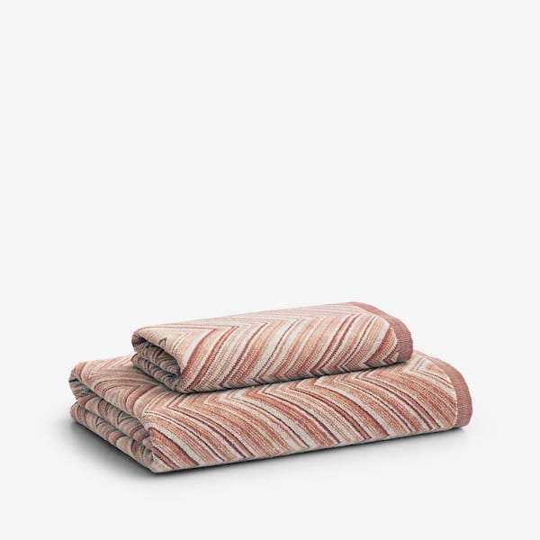 Legends Hotel Chevron Caramel Cotton Single Hand Towel