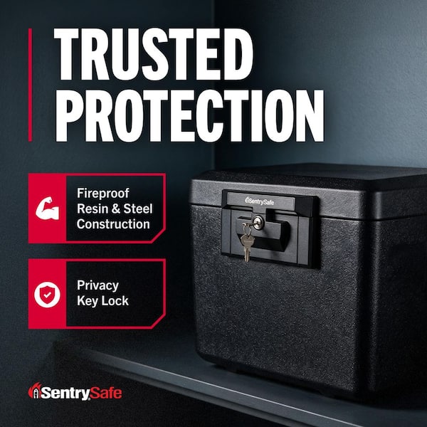 SentrySafe 0.61 cu. ft. Fireproof Safe File Box 1170 - The Home Depot
