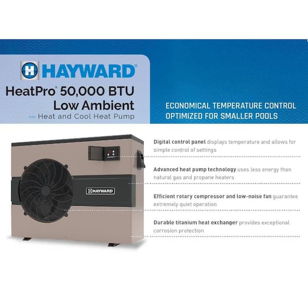 HeatPro 50,000 BTU Above Ground Heat Pump Pool Heater