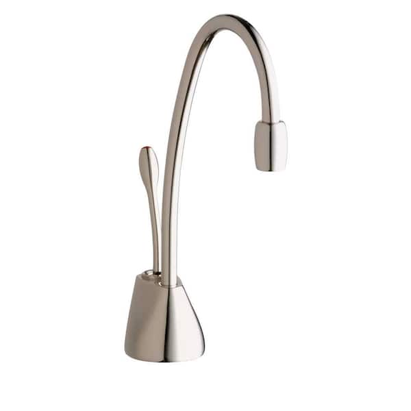 InSinkErator Indulge Contemporary Series 1-Handle 8.4 in. Faucet for Instant Hot Water Dispenser in Polished Nickel