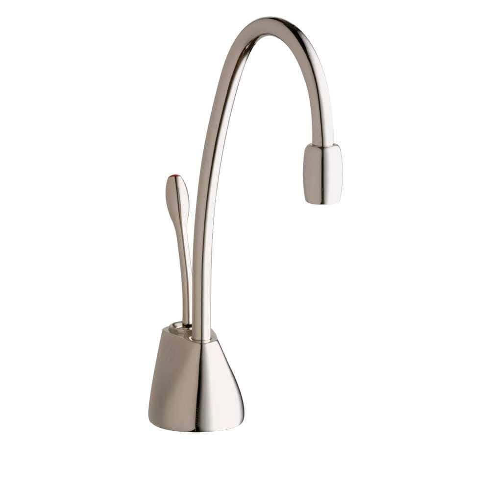 Contemporary Instant Hot Water Dispenser, 8.4 in., Single Handle Kitchen Faucet in Polished Nickel price history on PriceWatchPro