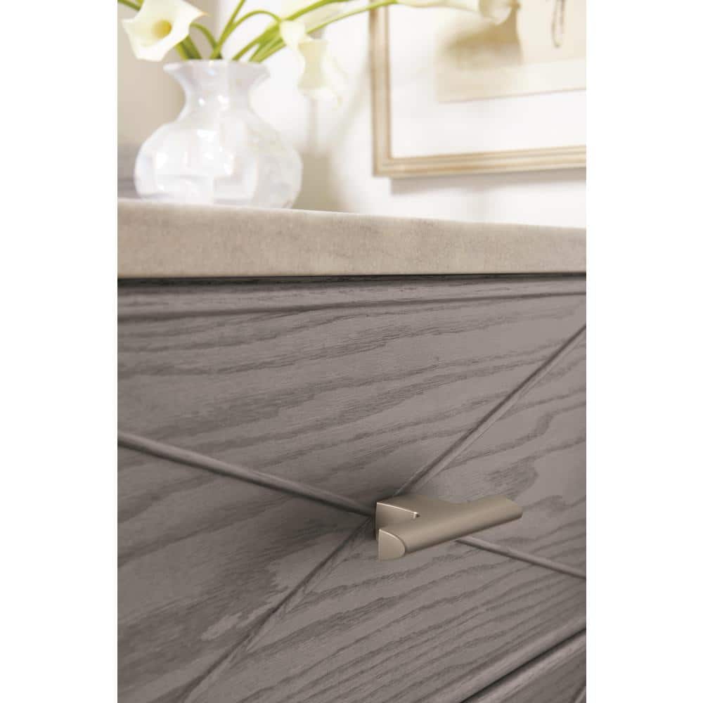 Satin Nickel 2.5" T-Handle Cabinet Knob with Mounting Hardware