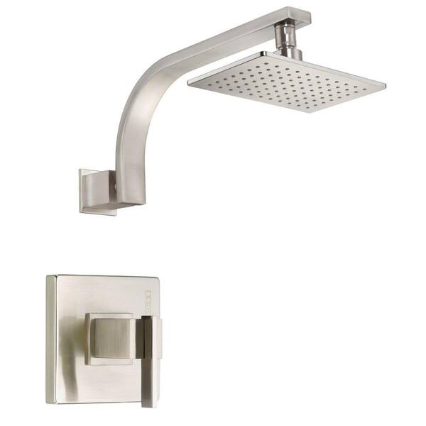 Danze Sirius Single-Handle Pressure Balance Shower Faucet Trim Kit in Brushed Nickel (Valve Not Included)