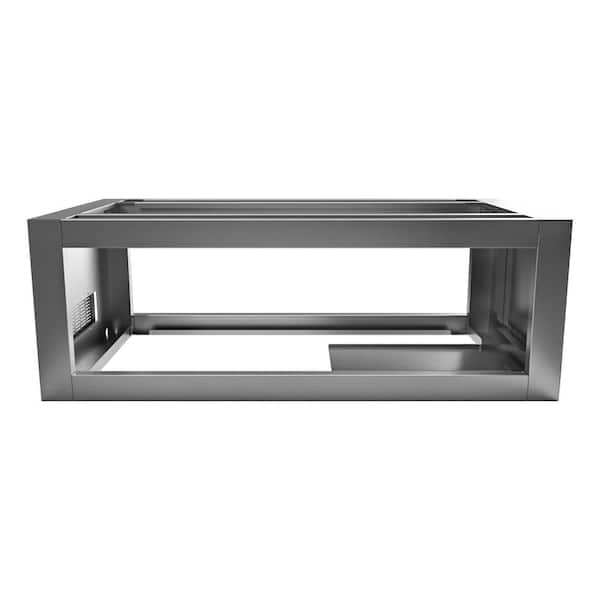 Fire Pit Framing Kit with Door for Propane in Galvanized Steel