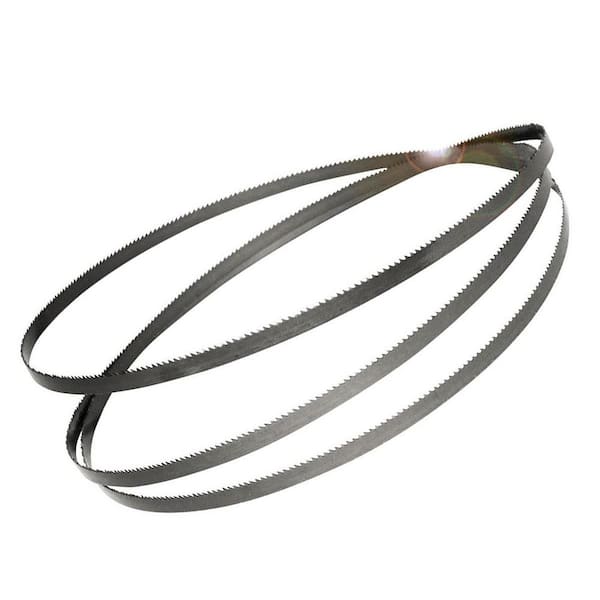 59.5 in. x 1/4 in. x 6 TPI High Carbon Steel Band Saw Blade for Wen 3959, Craftsman, Porter-Cable, Ryobi, Delta, 3PK
