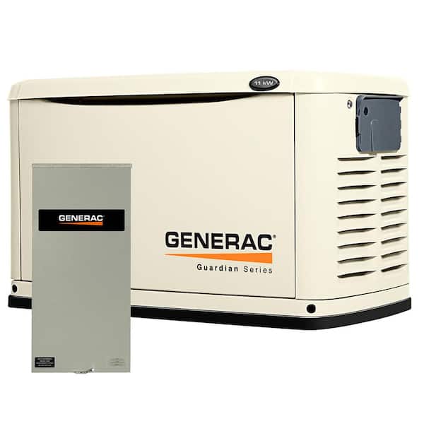Generac 11,000-Watt Air Cooled Automatic Standby Generator with 200 Amp SE Rated Transfer Switch