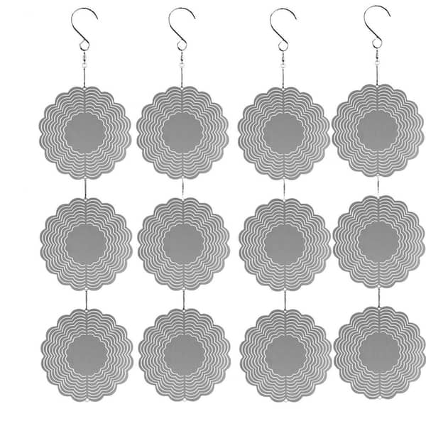 Stainless Steel Bird Deterrents for Outside Patio, Reflective Bird Scare Devices, Woodpecker Deterrent Bird Reflectors