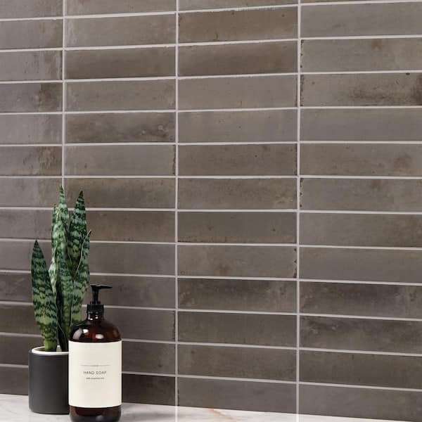 Daltile Remedy Zen 2 in. x 10 in. Glossy Porcelain Subway Wall