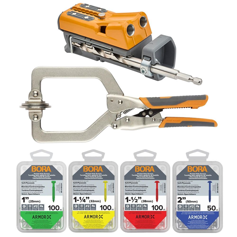 Pro Compact Jig Project Kit - Includes 3in Face Frame Clamp and 350pce Screw Kit price history on PriceWatchPro