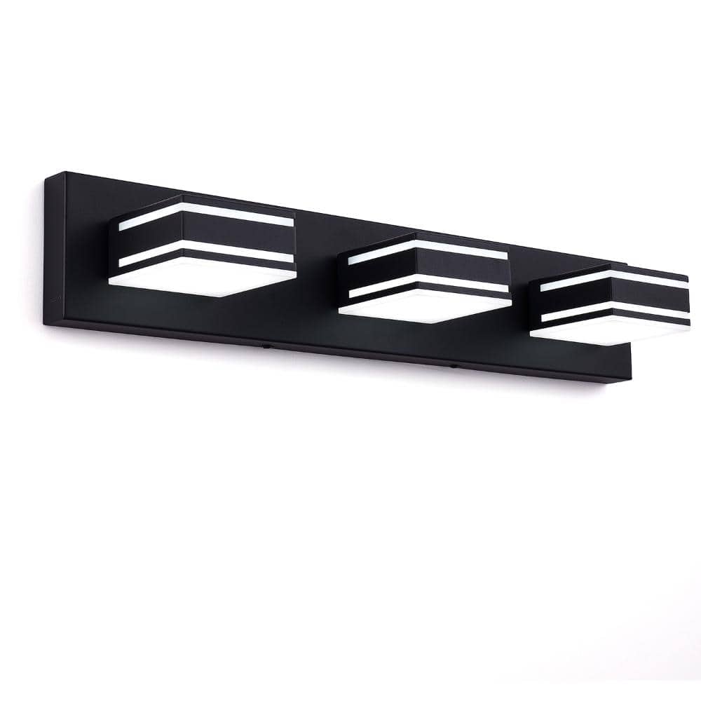 23.6 in. 3-Light LED Matte Black Bathroom Vanity Light with 180° Swivel Head price history on PriceWatchPro