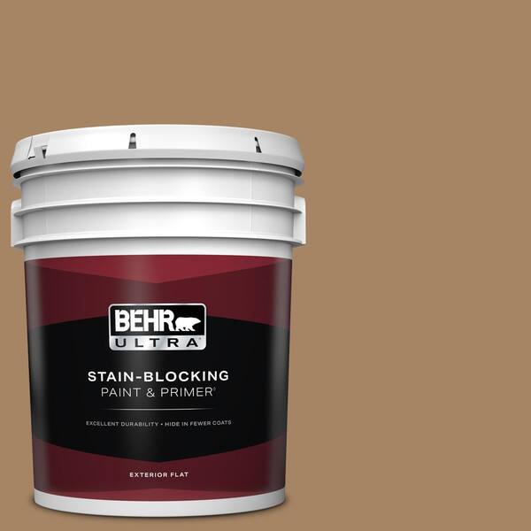 BEHR ULTRA 5 gal. #290F-5 Wooden Swing Flat Exterior Paint & Primer