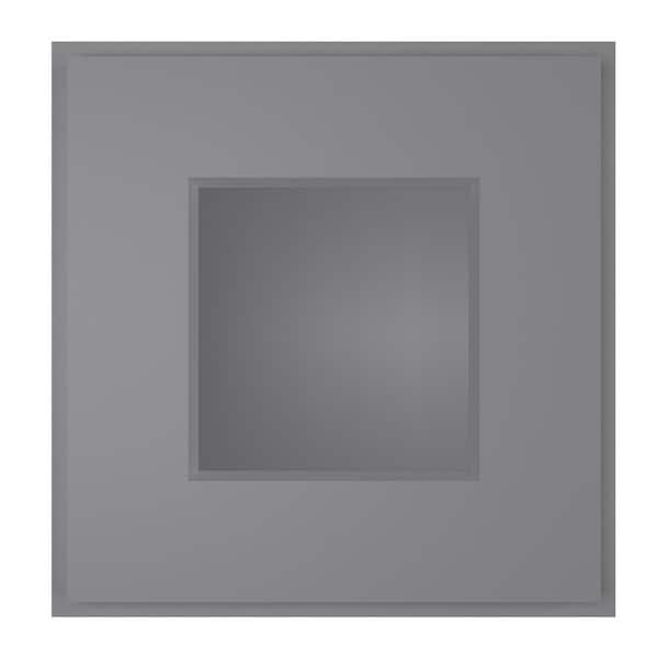HOMEIBRO 12 in. W X 12 in. D X 12 in. H in Shaker Gray Plywood Ready to Assemble Wall Kitchen Cabinet with 1-Door