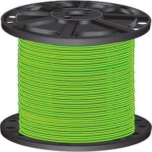 2,500 ft. 12 Green/Yellow Solid CU THHN Wire