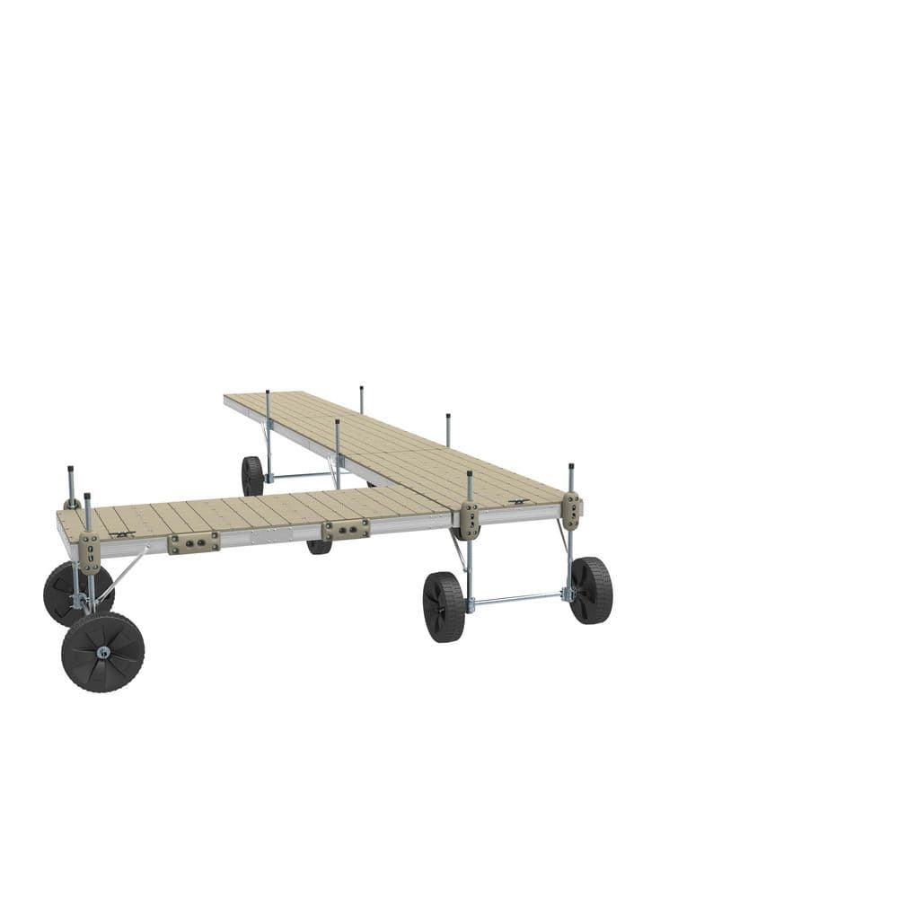 4 ft. x 40 ft. Aluminum Roll In Dock Kit w/ Resin Top -4 Sections price history on PriceWatchPro