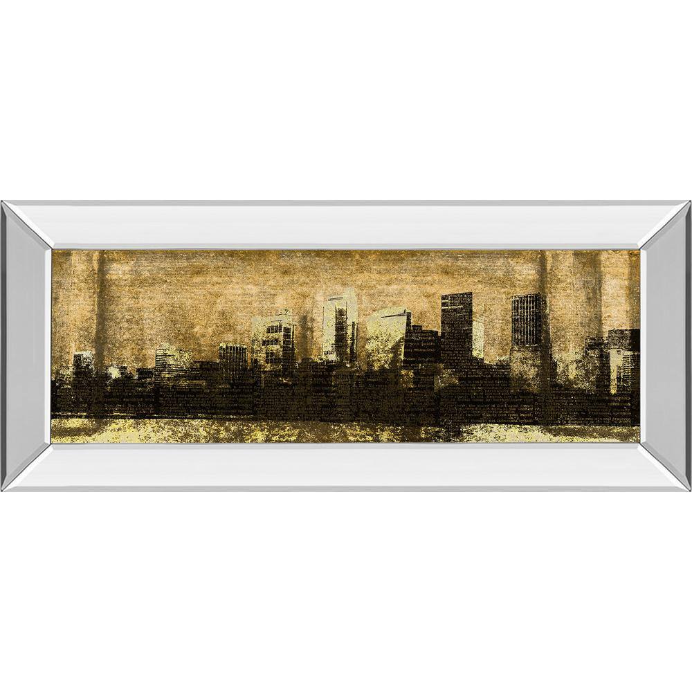 Defined City I By Sd Graphic Studio Mirror Framed Print Wall Art 18 in. x 42 in. price history on PriceWatchPro