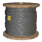 500 ft. 1/0-1/0-1/0-2 Gray Stranded AL SER Cable