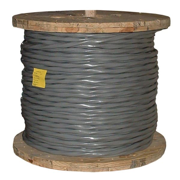 Southwire 500 ft. 1/0-1/0-1/0-2 Gray Stranded AL SER Cable