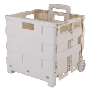 Large Tote and Go Collapsible Utility Cart in White