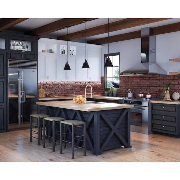 Hinton Collection 8-1/4 in. 1-Light Matte Black Pendant with Metal Shade