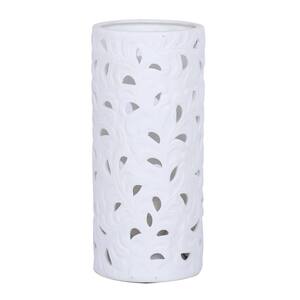 9 in. Ceramic Accent Lamp with Matte White Finish