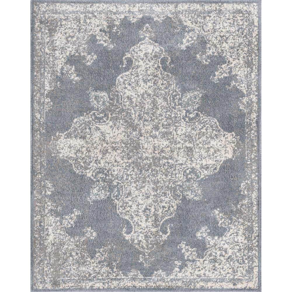 Brookside Beige 8 ft. x 10 ft. Vintage Oriental Lattice Area Rug