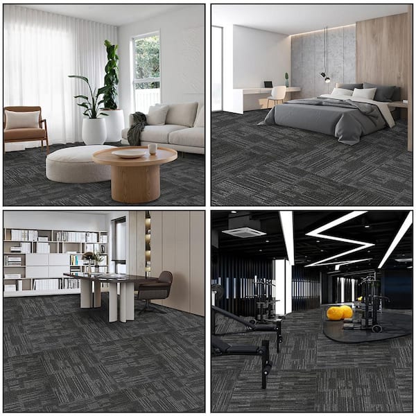LITA Alps Dark Gray Commercial/Residential 24 in. x 24 in