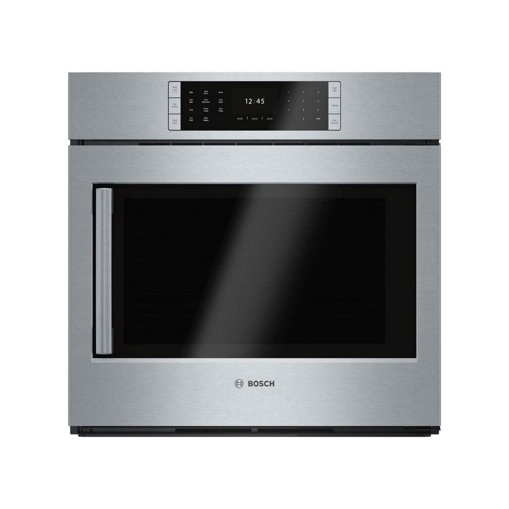 Bosch Benchmark Benchmark Series 30 in. Built-In Single Electric Convection Wall Oven in Stainless Steel w/ Right SideOpening Door, Silver