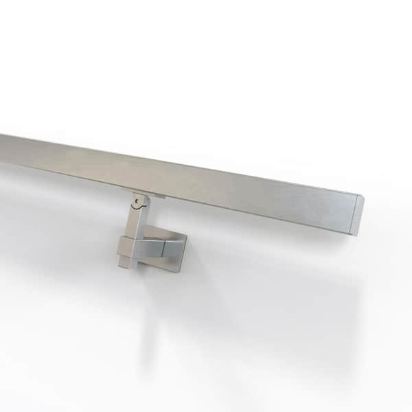 Square Magnetar 2.5 in. Stainless Steel Handrail Wall Bracket HBWA