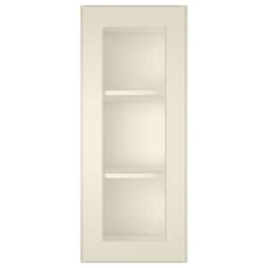 15 in. W X 12 in. D X 36 in. H in Antique White Plywood Ready to Assemble Wall Kitchen Cabinet with 1-Door 3-Shelves