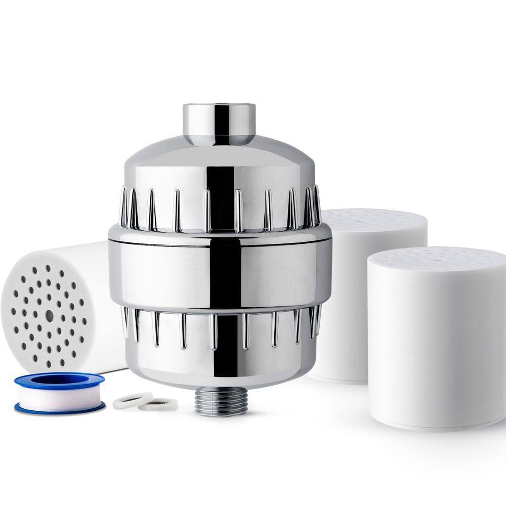 SF2S 33-Stage High Output Universal Shower Filter w/ 2 Extra Cartridges, Chrome, for Better Skin and Softer Hair price history on PriceWatchPro