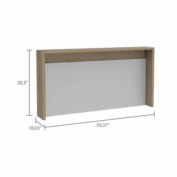 X19 Desk w/ Modesty Panel - Grey Oak 71 In