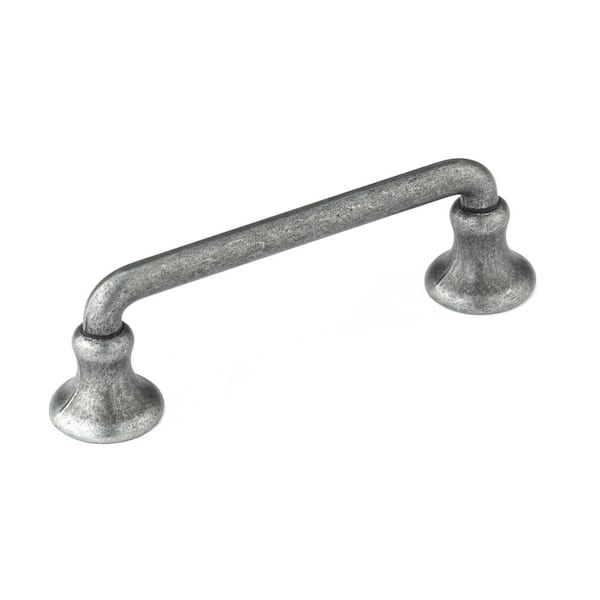 Richelieu Hardware Toulon Collection 3 in. (76 mm) Pewter Traditional Round Cabinet Bar Pull