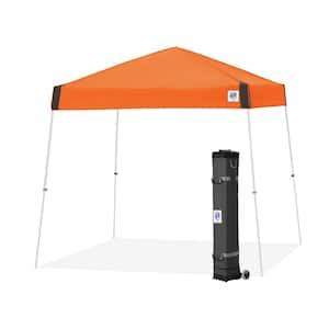 Vista Series 10 ft. x 10 ft. Steel Orange Instant Canopy Pop Up Tent with Roller Bag