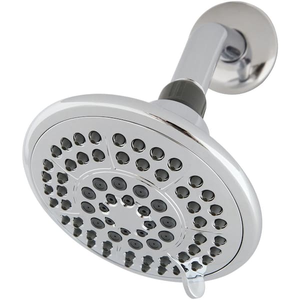 Delta 5-Spray Patterns 1.75 GPM 4.94 in. Wall Mount Fixed Shower