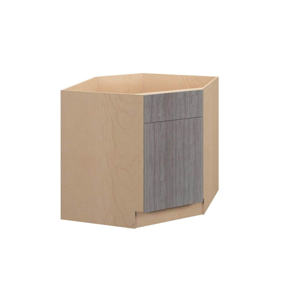 Saratoga Slab 36 in. W x 34.5 in. H x 24 in. D in Greywood Plywood Un-Assem