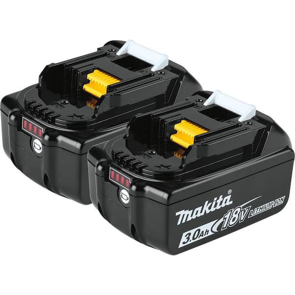 Makita 18V LXT Lithium-Ion Battery 3.0Ah (2-Pack) and 18V LXT