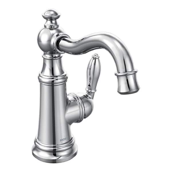 Weymouth 1 Handle Single Hole Bathroom Sink Faucet with All Mounting Hardware Included and Corrosion Resistant in Chrome