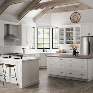 Designer Series Melvern Assembled 24x42x12 in. Wall Kitchen Cabinet in White