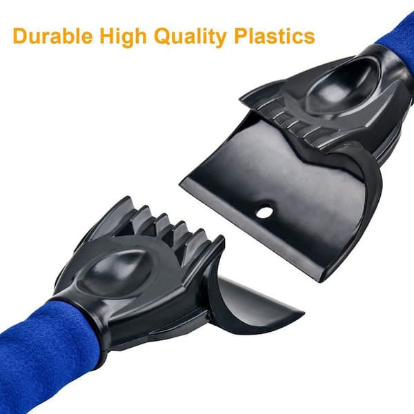 10 in. Plastics Blade Ice Scraper with Frost and Ice Removal Tool for Winter Car and Truck Windshields (1-Pack)