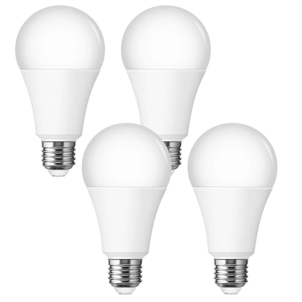 YANSUN 50-Watt/100-Watt/150-Watt Equivalent A21 3-Way LED Light Bulb in Daylight 5000K (4-Pack) -  XP03503E26D-4N1