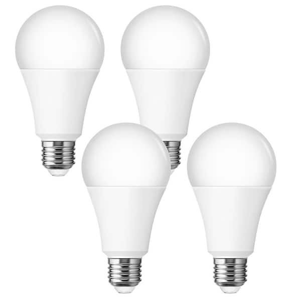 YANSUN 50-Watt/100-Watt/150-Watt Equivalent A21 3-Way LED Light Bulb in Daylight 5000K (4-Pack)