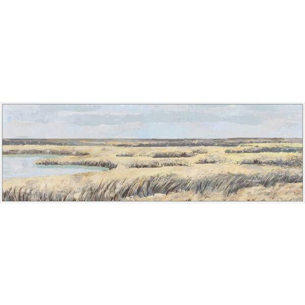 Unbranded "Watering Holes" by Marmont Hill Floater Framed Canvas Nature Art Print 20 in. x 60 in.
