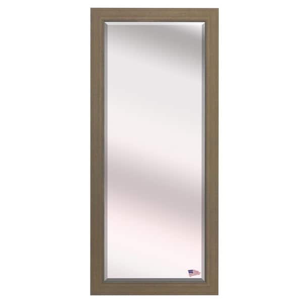 Unbranded Oversized Champagne Wood Beveled Glass Modern Mirror (70.5 in. H X 30 in. W)