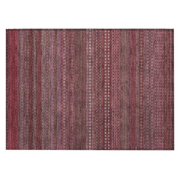 Chantille ACN527 Merlot 1 ft. 8 in. x 2 ft. 6 in. Machine Washable Indoor/Outdoor Geometric Area Rug