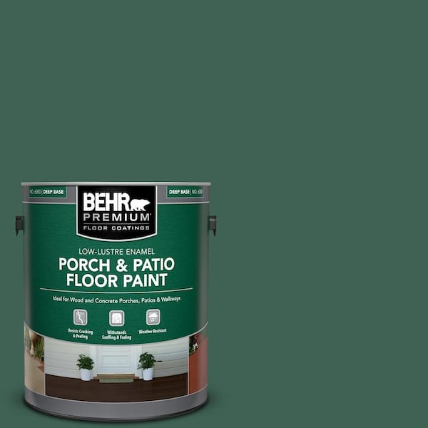 BEHR PREMIUM 1 gal. #M430-7 Green Agate Low-Lustre Enamel Interior/Exterior Porch and Patio Floor Paint
