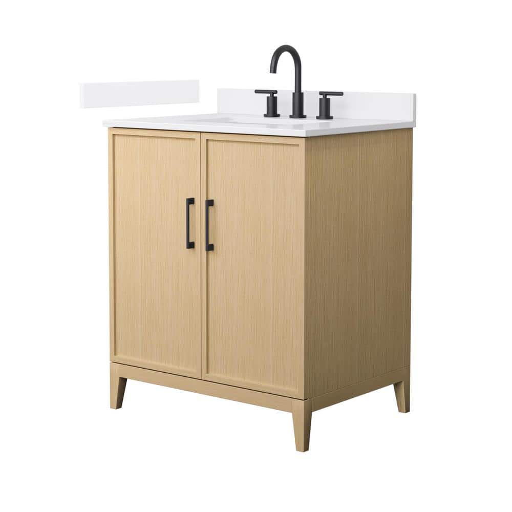 Elan 30 in. W x 22 in. D x 35 in. H Single Bath Vanity in White Oak with White Quartz Top price history on PriceWatchPro